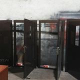 Молотковая окраска двери, Петрозаводск.