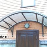 Козырёк над входом. Металлические козырьки. Петрозаводск. Карелия.