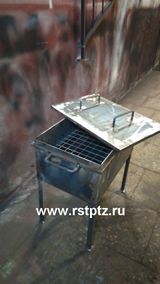 Коптилка с ножками от 3500 р, сталь 3 мм
