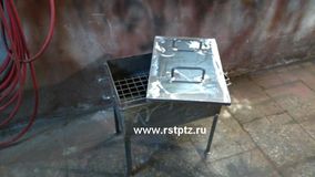 Коптилка с ножками от 3500 р, сталь 3 мм