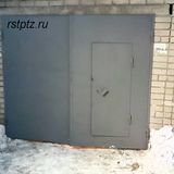 Ворота в гараж, сталь 3 мм
