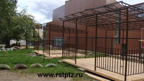Каркас веранды без кровельного покрытия