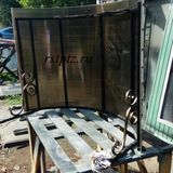 Козырёк над входом. Металлические козырьки. Петрозаводск. Карелия.