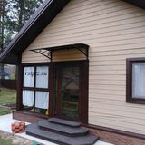Козырёк над входом. Металлические козырьки. Петрозаводск. Карелия.