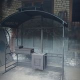 Мангал с крышей и печкой
