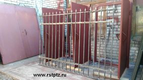 Забор металлический, ограждение