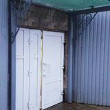 Козырёк над входом. Металлические козырьки. Петрозаводск. Карелия.