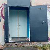 Дверь с фрамугой, сталь 2 мм